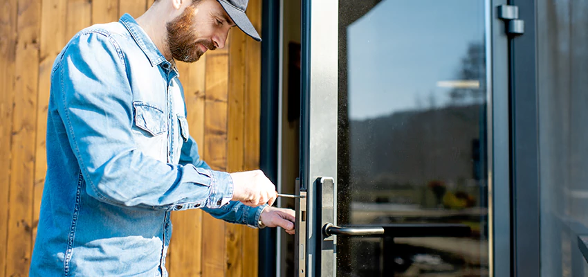 Frameless Glass Storefront Door Locks Replacement in Woodside, CA